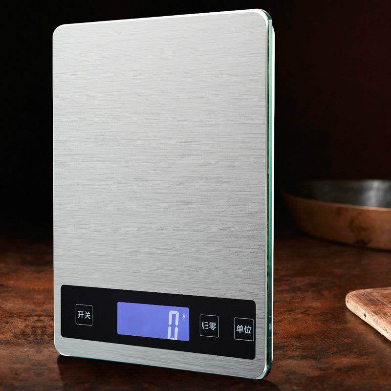Portable Stainless Steel Kitchen Scale Household Food Electronic - Mubimart