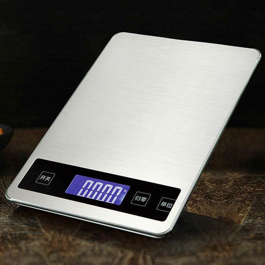 Portable Stainless Steel Kitchen Scale Household Food Electronic - Mubimart