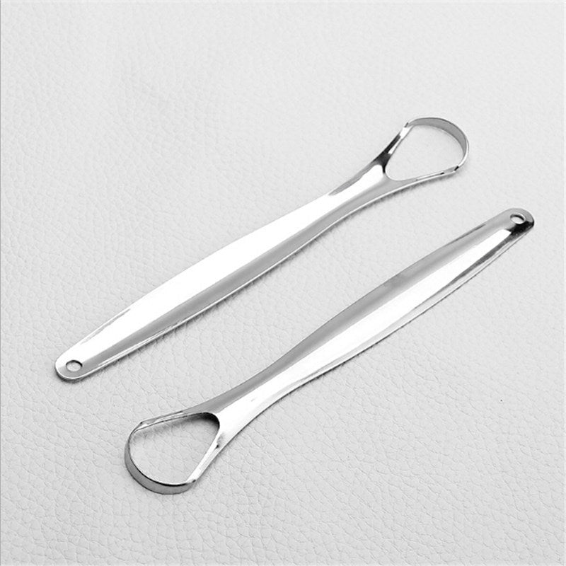 Portable Stainless Steel Water Drop Tongue Scraper Cleane Tongue Scraper Cleane - Mubimart -  