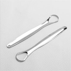 Portable Stainless Steel Water Drop Tongue Scraper Cleane Tongue Scraper Cleane - Mubimart -  