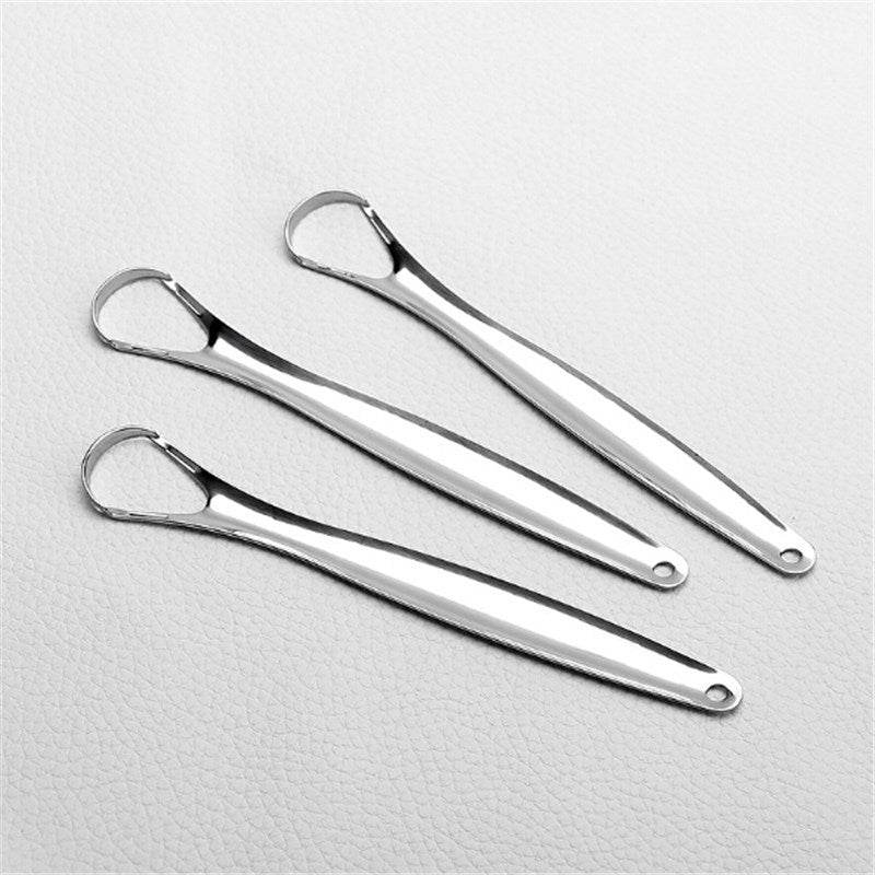 Portable Stainless Steel Water Drop Tongue Scraper Cleane Tongue Scraper Cleane - Mubimart