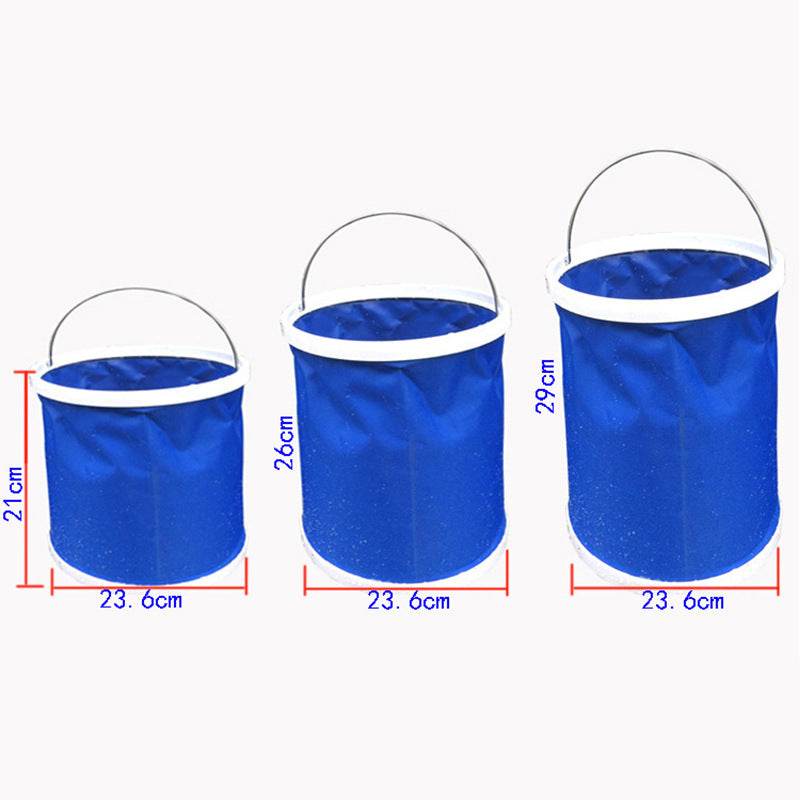Portable Water Bucket Foldable Outdoor Travel Camping Hiking Fishing Water Storage Container Drinking Picnic Barrel - Mubimart