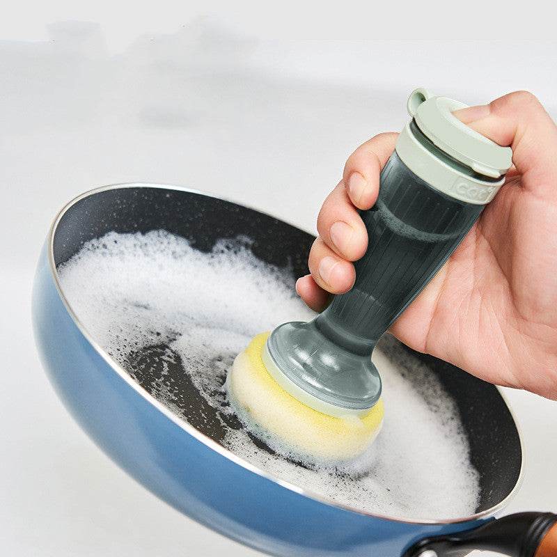 Pot Brush Dish Brush Dish Scrub Brush With Soap Dispenser For Dishes Kitchen Sink Pot Pan - Mubimart