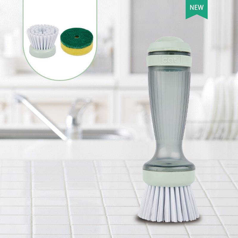 Pot Brush Dish Brush Dish Scrub Brush With Soap Dispenser For Dishes Kitchen Sink Pot Pan - Mubimart