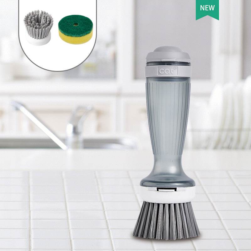 Pot Brush Dish Brush Dish Scrub Brush With Soap Dispenser For Dishes Kitchen Sink Pot Pan - Mubimart