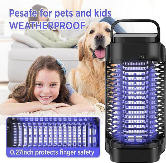 Powerful Electric Mosquito Zapper Fly Killer For Indoor 4200V Metal Mesh, Insect Fly Trap Indoor Mosquito Killer For Home, Garden, Patio - Mubimart