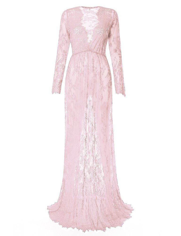 Pregnant Dress Pajamas Lace Maternity Dress Women - Mubimart