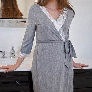 Pregnant Women Nightdress Maternity Sleepwear - Mubimart