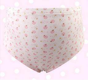 Pregnant women's underwear, stomach lift pants, maternity clothes, cotton, pregnant women's underwear, adjustable high waist pants - Mubimart