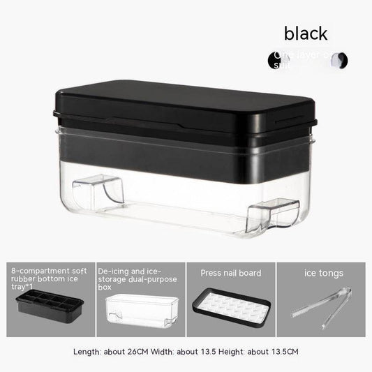 Press Large Ice Cube 5cm Square Ice Tray Food Grade Ice Making Mold - Mubimart