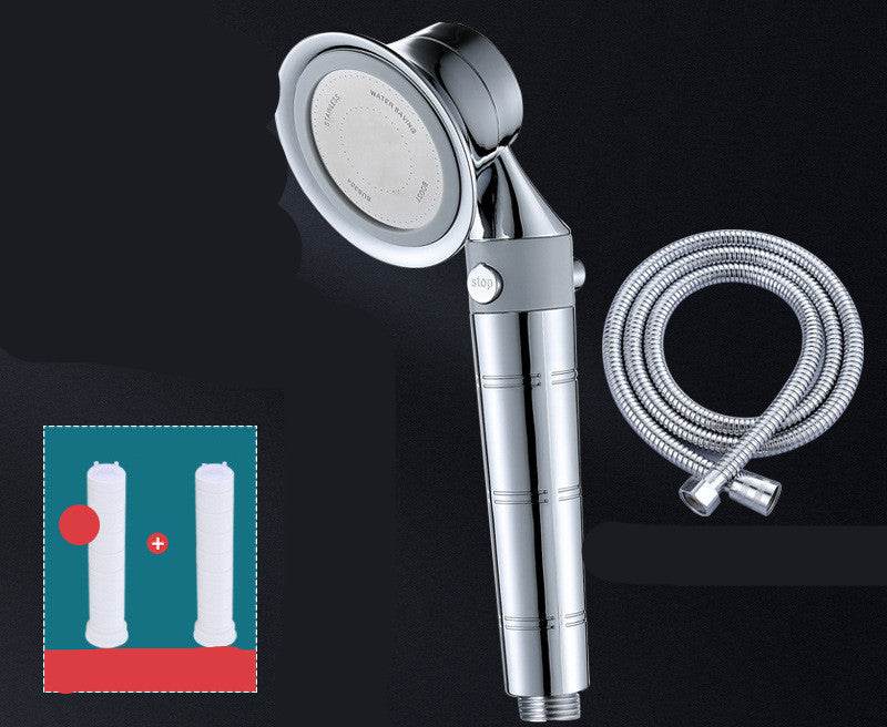 Pressurized Shower Nozzle Small Waist Shower Household Shower Single Head Set - Mubimart
