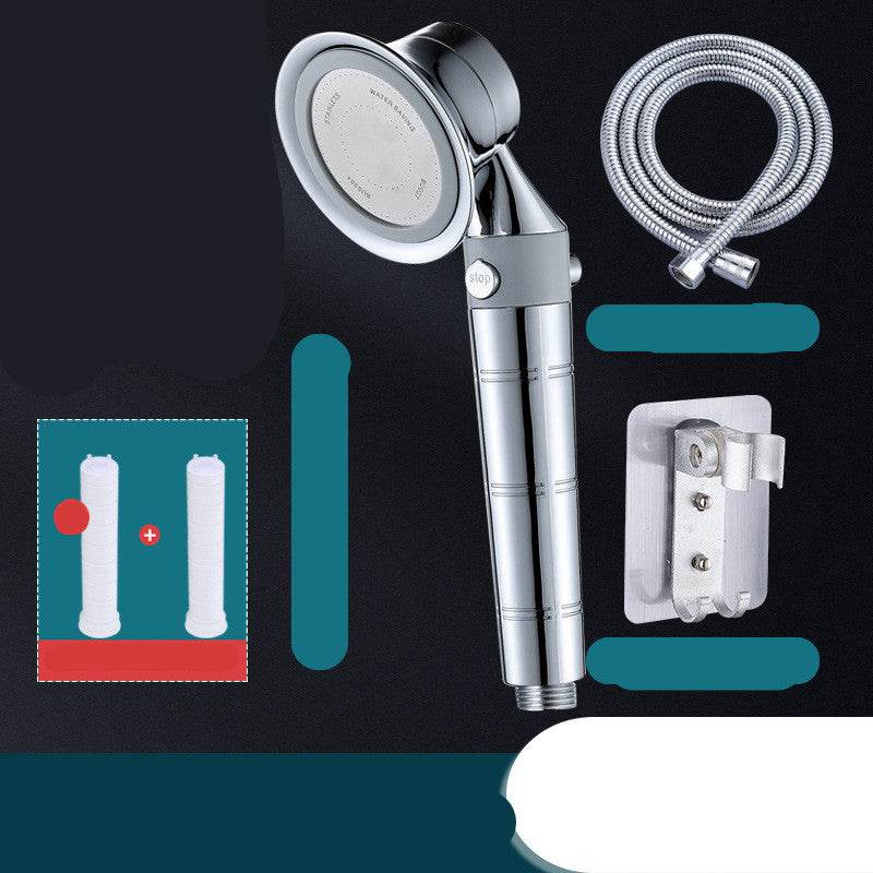 Pressurized Shower Nozzle Small Waist Shower Household Shower Single Head Set - Mubimart