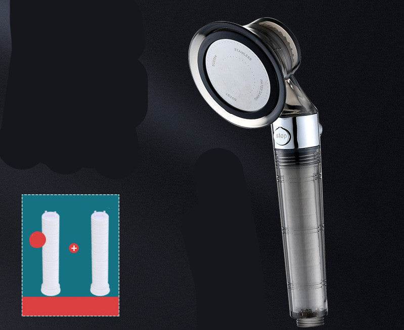 Pressurized Shower Nozzle Small Waist Shower Household Shower Single Head Set - Mubimart