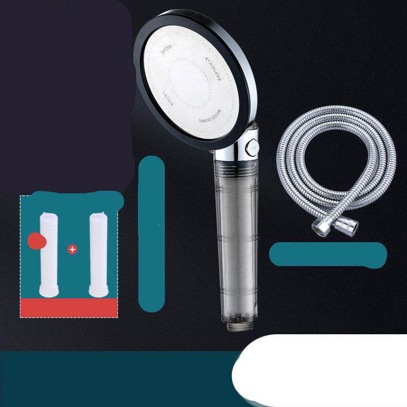 Pressurized Shower Nozzle Small Waist Shower Household Shower Single Head Set - Mubimart