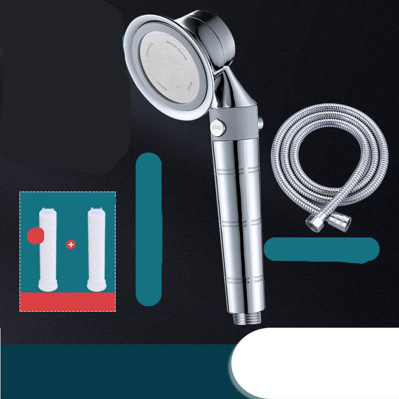 Pressurized Shower Nozzle Small Waist Shower Household Shower Single Head Set - Mubimart