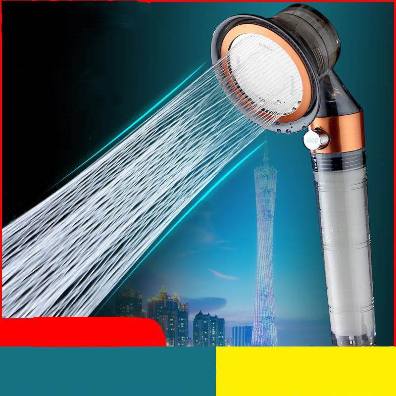 Pressurized Shower Nozzle Small Waist Shower Household Shower Single Head Set - Mubimart