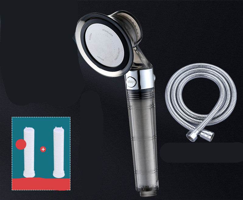 Pressurized Shower Nozzle Small Waist Shower Household Shower Single Head Set - Mubimart