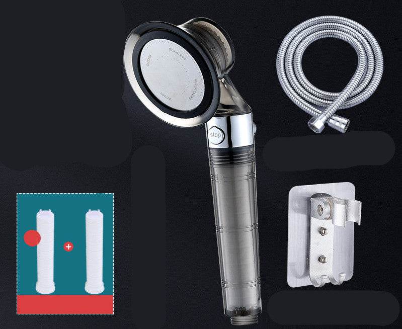 Pressurized Shower Nozzle Small Waist Shower Household Shower Single Head Set - Mubimart
