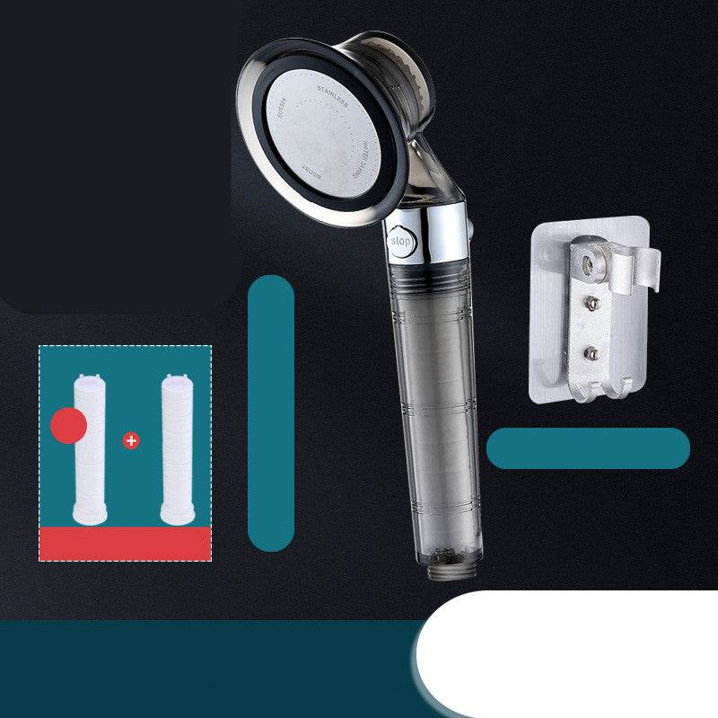 Pressurized Shower Nozzle Small Waist Shower Household Shower Single Head Set - Mubimart