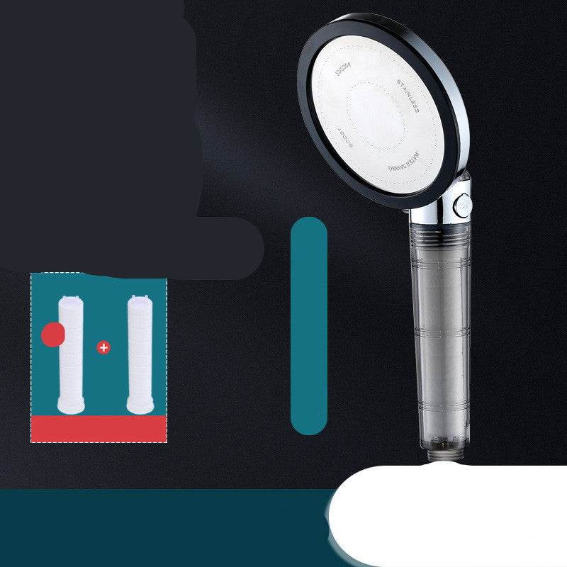Pressurized Shower Nozzle Small Waist Shower Household Shower Single Head Set - Mubimart