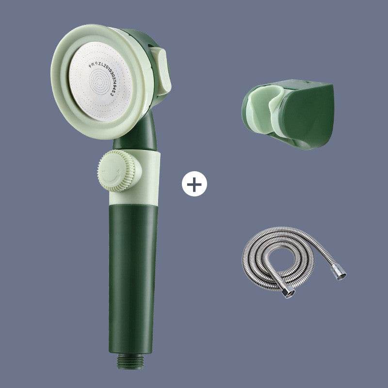 Pressurized Shower Sprinkler Head Household Shower Rain Shower Water Heater Hose Shower Head Shower Bracket Set - Mubimart
