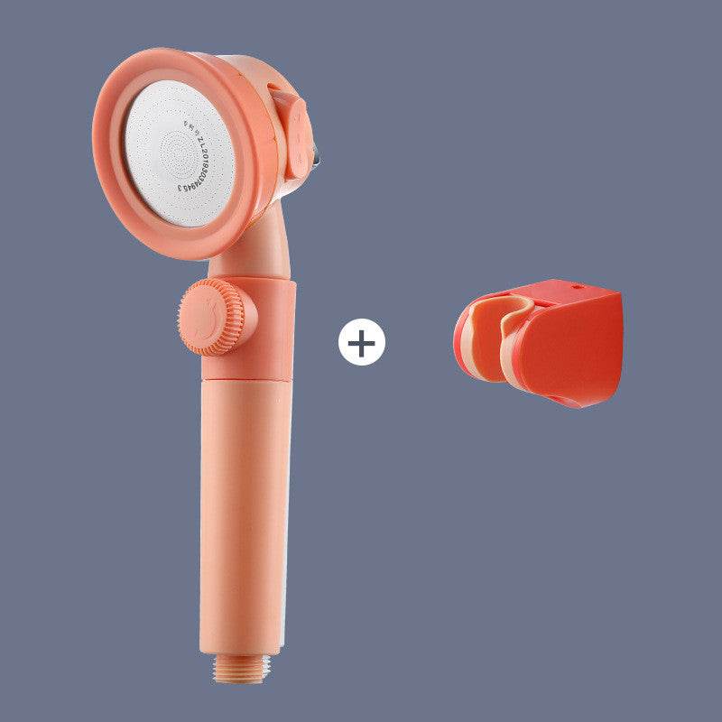 Pressurized Shower Sprinkler Head Household Shower Rain Shower Water Heater Hose Shower Head Shower Bracket Set - Mubimart