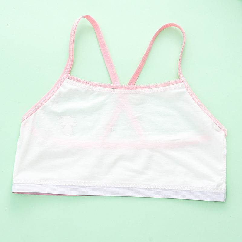 Primary School Students Development Period Girls Bra Sports Children's Underwear Vest - Mubimart