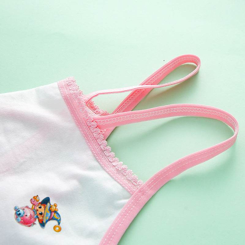 Primary School Students Development Period Girls Bra Sports Children's Underwear Vest - Mubimart