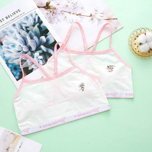 Primary School Students Development Period Girls Bra Sports Children's Underwear Vest - Mubimart