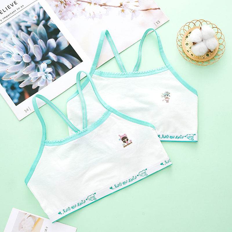 Primary School Students Development Period Girls Bra Sports Children's Underwear Vest - Mubimart