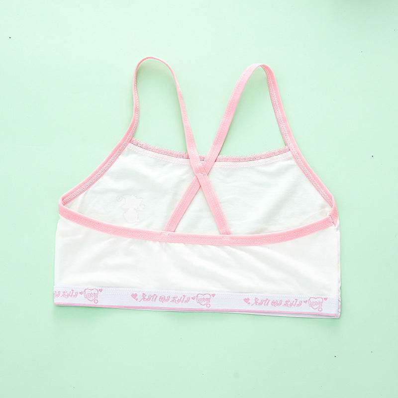Primary School Students Development Period Girls Bra Sports Children's Underwear Vest - Mubimart