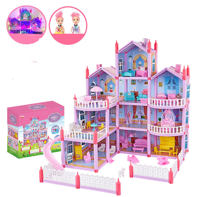 Princess Castle Villa Doll House Simulation House - Mubimart -  