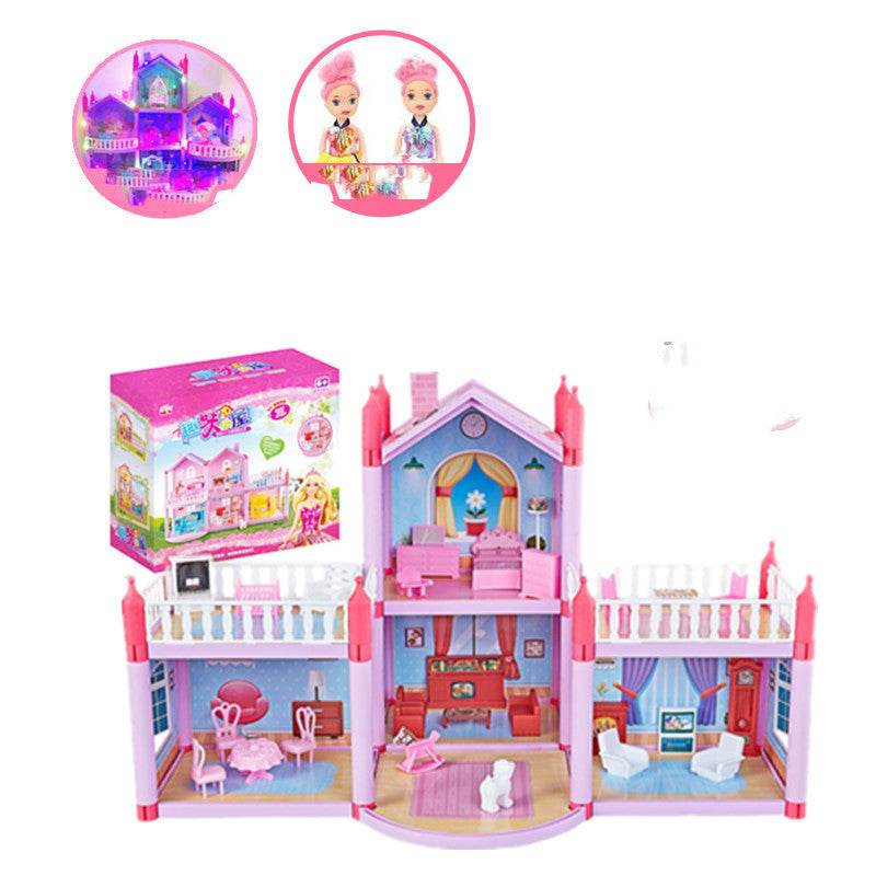 Princess Castle Villa Doll House Simulation House - Mubimart