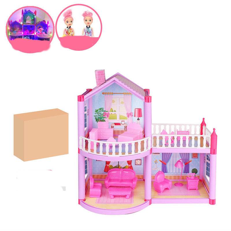 Princess Castle Villa Doll House Simulation House - Mubimart