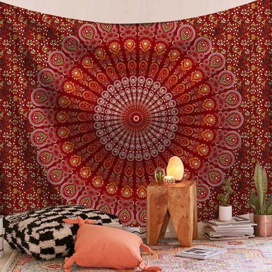 Printed Home Tapestry Wall Hanging Beach Towel Beach Sitting Blanket - Mubimart