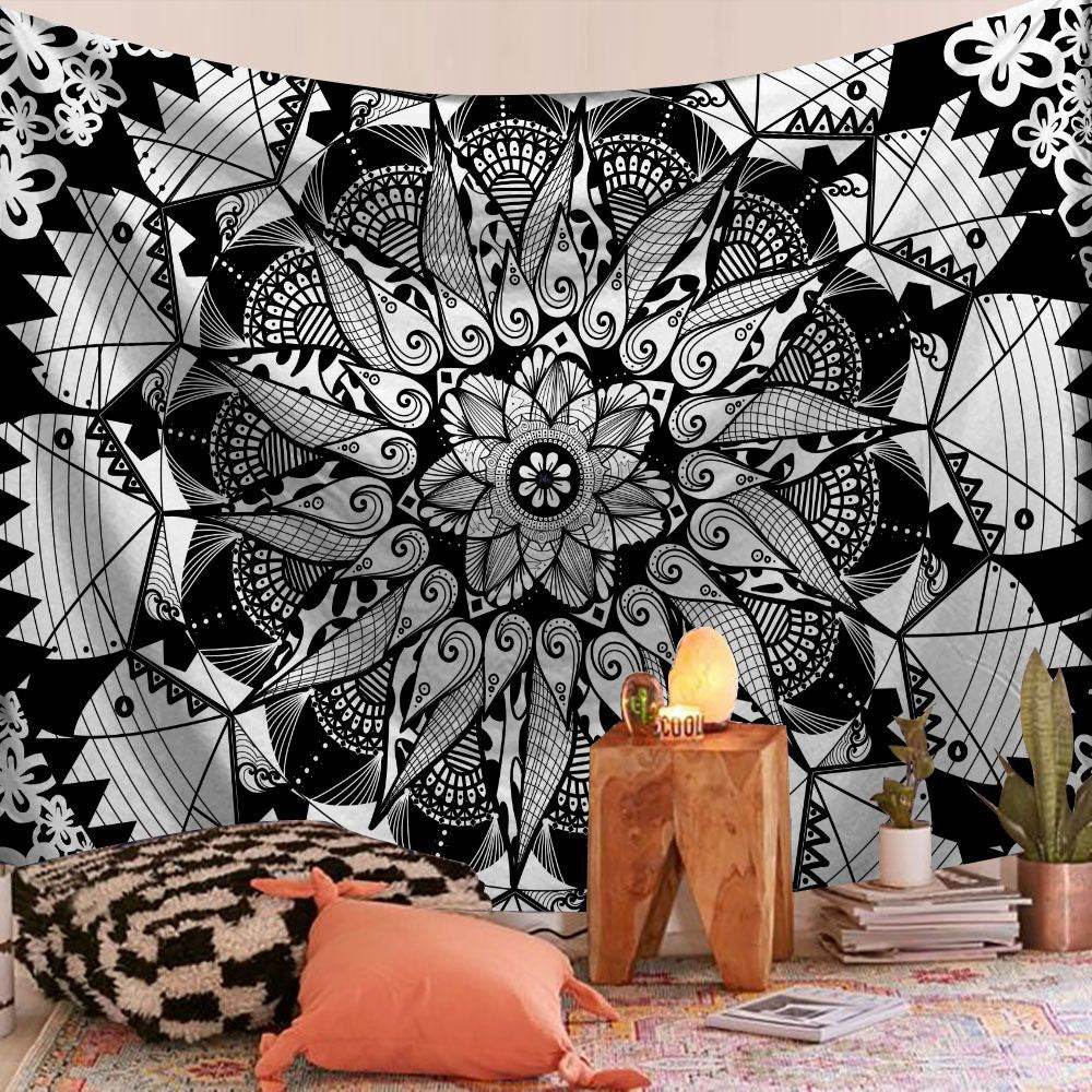 Printed Home Tapestry Wall Hanging Beach Towel Beach Sitting Blanket - Mubimart