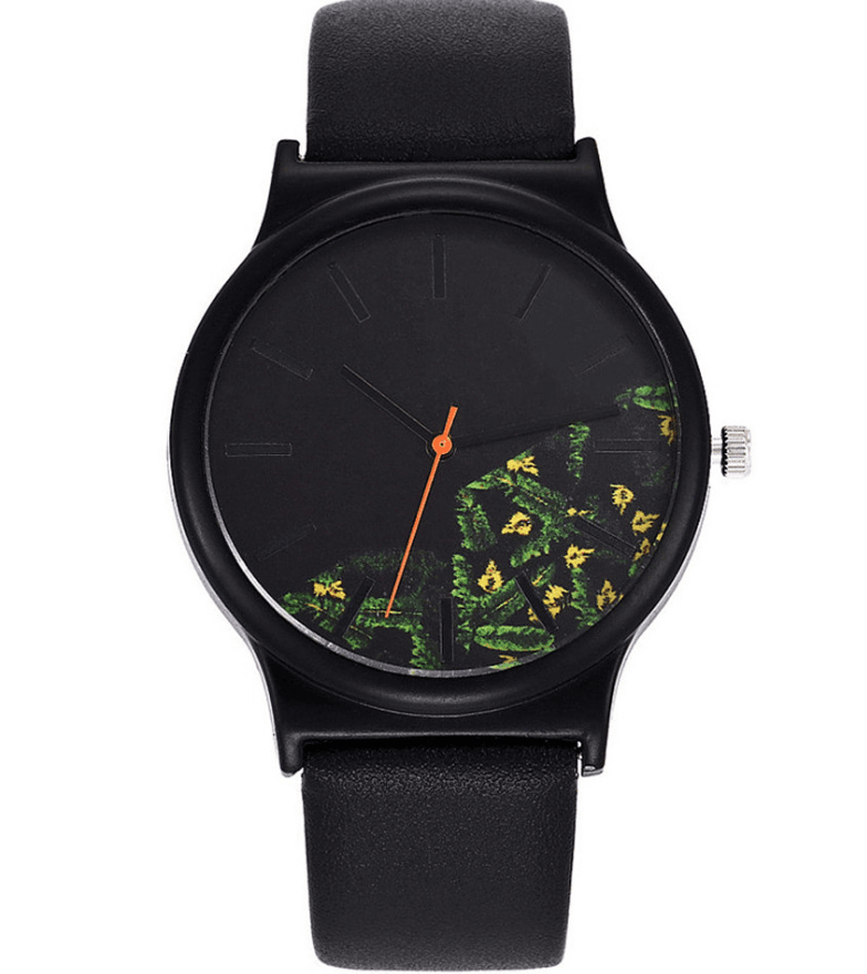 Printed Quartz Watch Student Watches - Mubimart