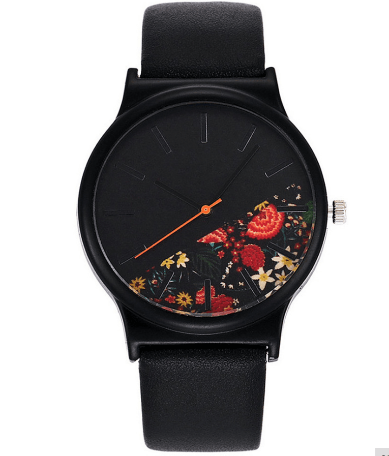 Printed Quartz Watch Student Watches - Mubimart