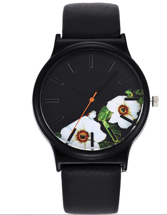 Printed Quartz Watch Student Watches - Mubimart