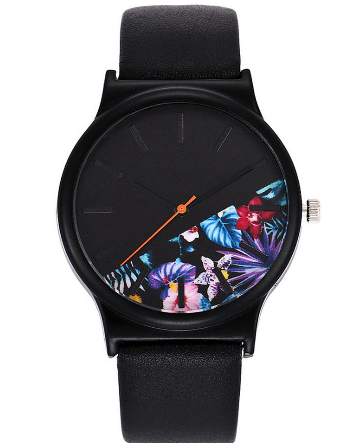 Printed Quartz Watch Student Watches - Mubimart -  