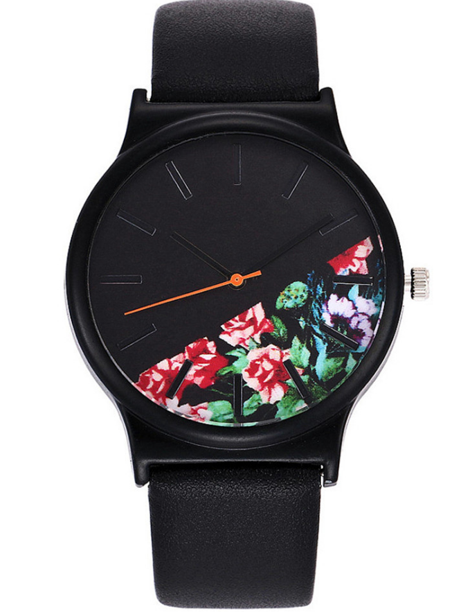 Printed Quartz Watch Student Watches - Mubimart -  