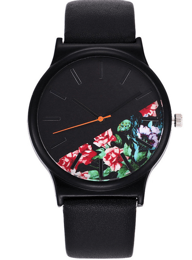 Printed Quartz Watch Student Watches - Mubimart