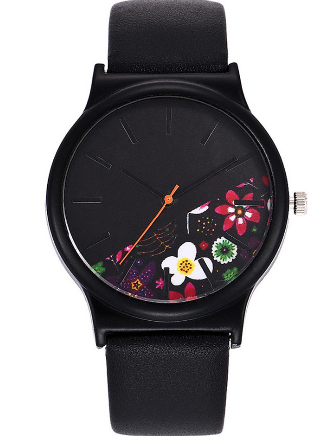 Printed Quartz Watch Student Watches - Mubimart - Watches 