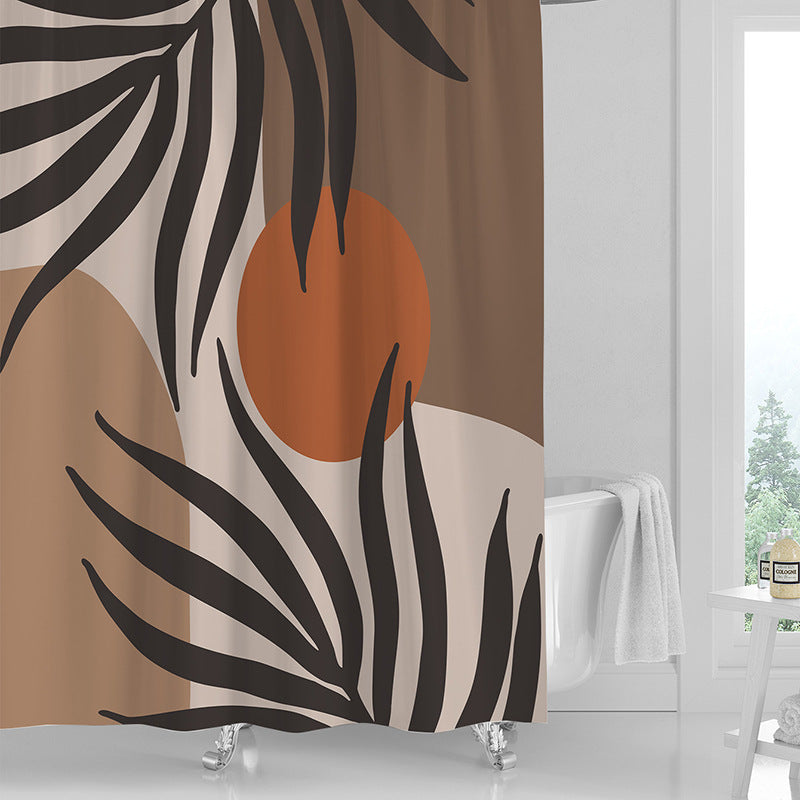 Printed Shower Curtain Waterproof Polyester Shower Curtain - Mubimart -  