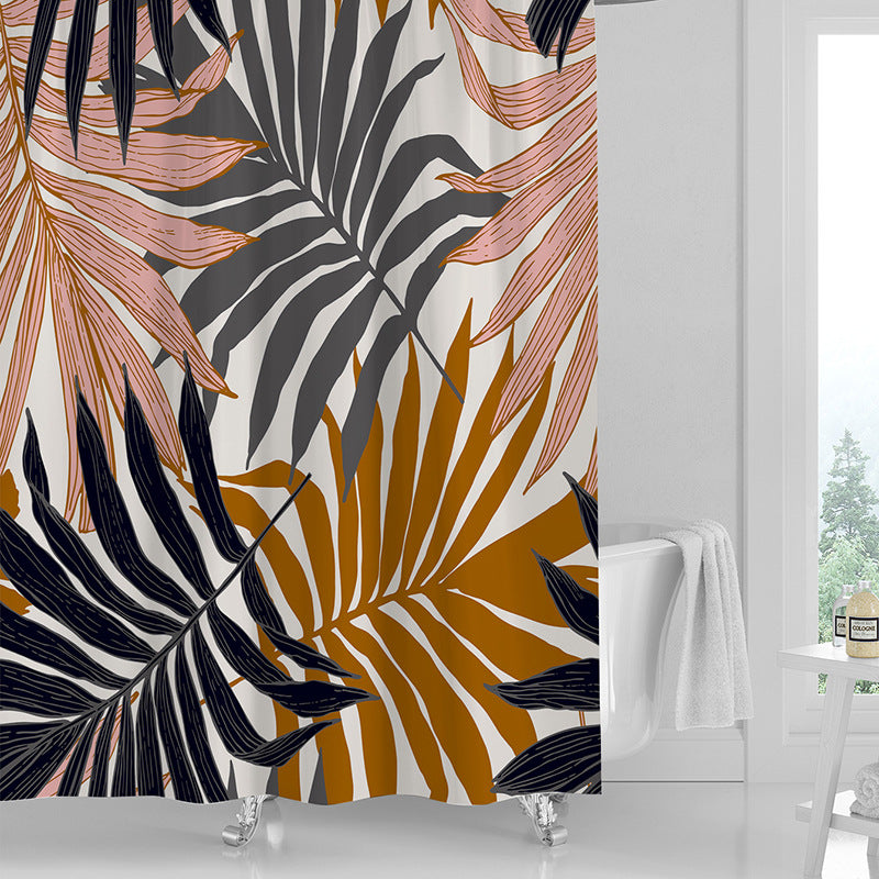 Printed Shower Curtain Waterproof Polyester Shower Curtain - Mubimart -  