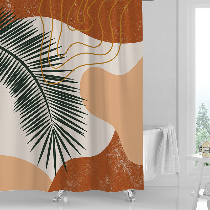 Printed Shower Curtain Waterproof Polyester Shower Curtain - Mubimart -  