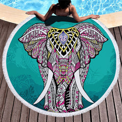 Printed beach towel shawl beach towel - Mubimart -  