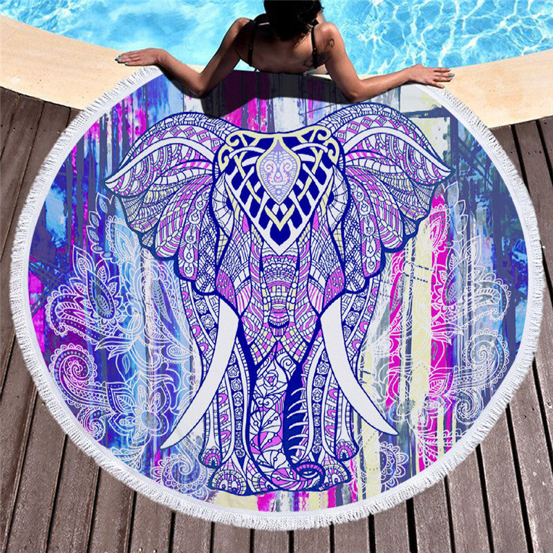 Printed beach towel shawl beach towel - Mubimart - Beach towel sets 