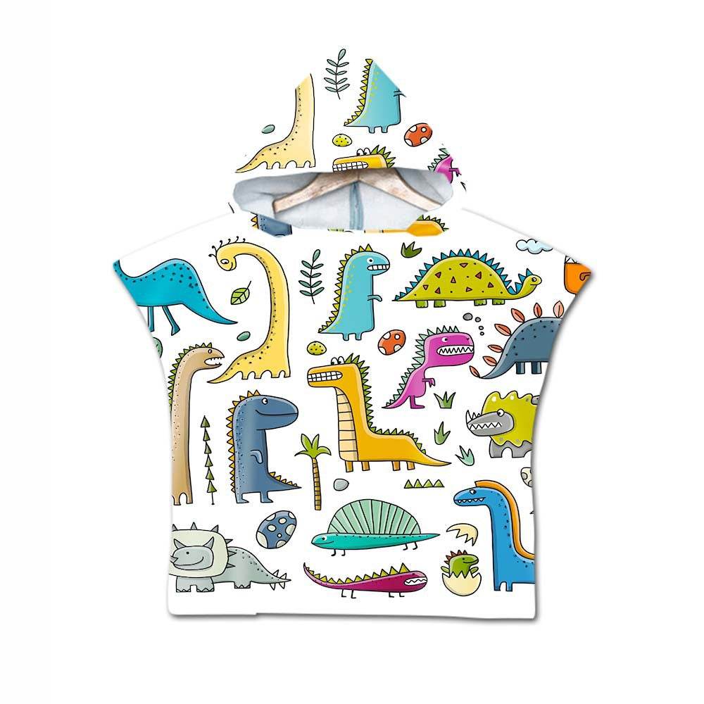 Printed hooded bath towel - Mubimart