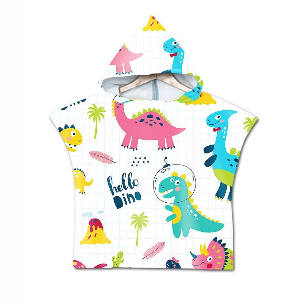 Printed hooded bath towel - Mubimart